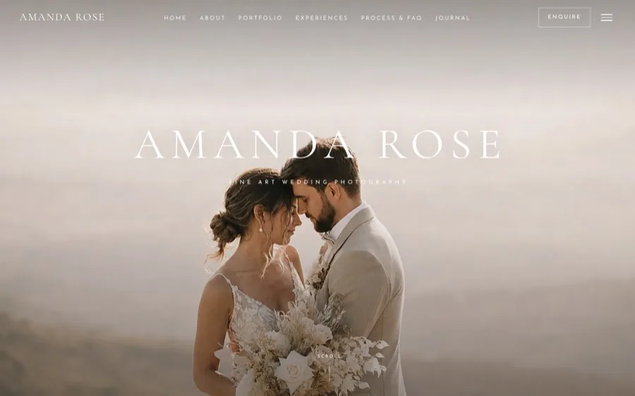 Amanda Rose, running on WordPress after the conversion