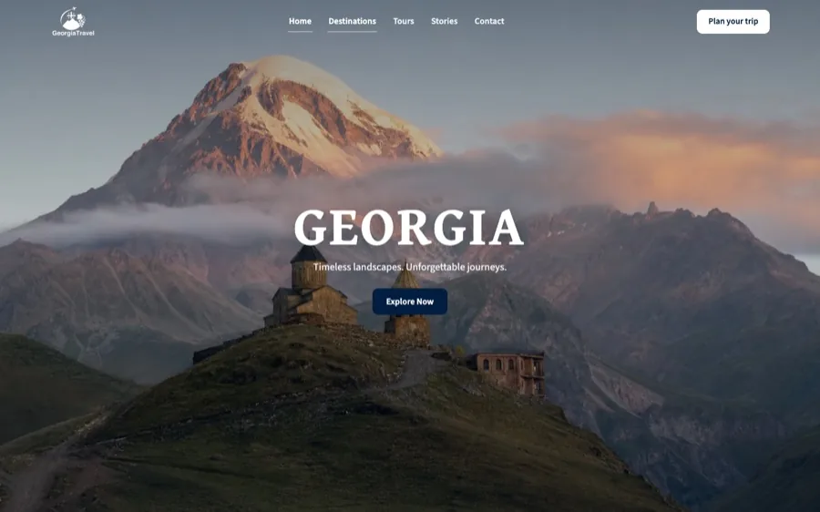 Georgia Travel, running on WordPress after the conversion